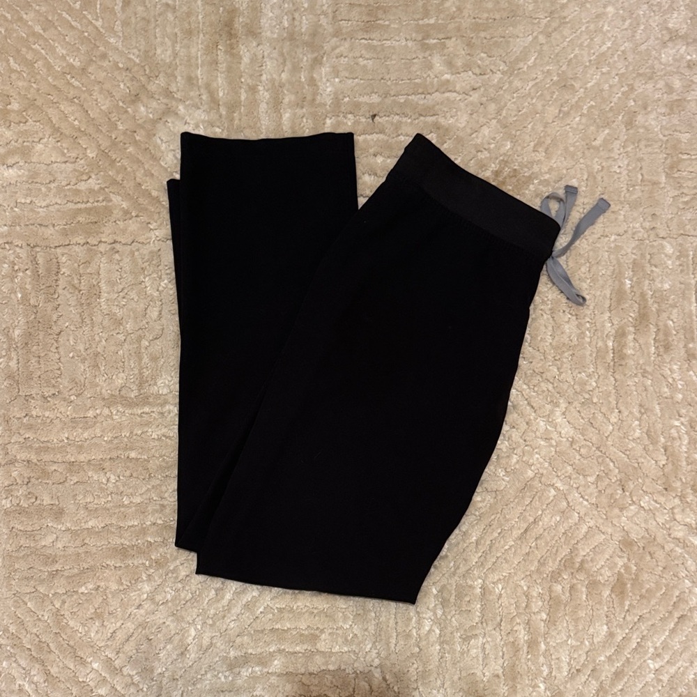 Figs Black Pants with Gray Tie